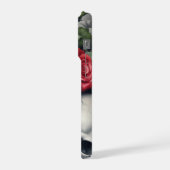 Crâne et Rose Apple iPhone 15 Pro Coque (Côté gauche)