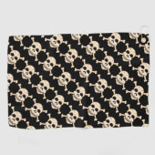 Crâne et serviette de sport d'os croisés (Horizontal)