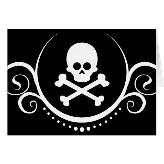 crâne et sophistications d'os croisés (Devant horizontal)