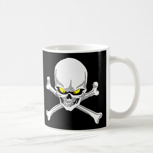 Crâne et tasse d'os croisés (Droite)