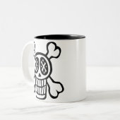 crâne et tasse d'os croisés (Devant gauche)