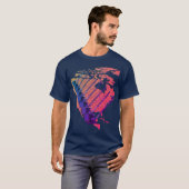 CRANE-EXPLOITANT NORTH AMERICA JIGSAW PUZZLE MAP T-SHIRT (Voorkant volledig)