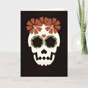 Crâne "Feliz Día De Los Muertos !" Carte de voeux
