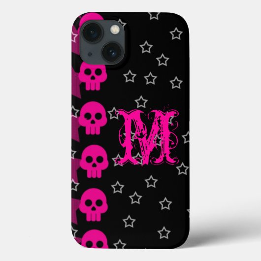 Crâne fillette EMO Punk Rocker Rock IPhone 6 Coque (Verso)