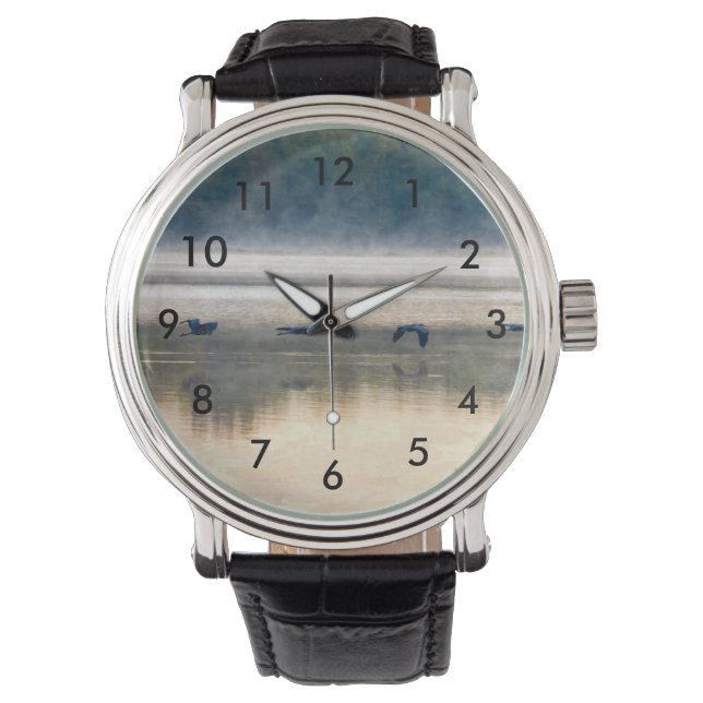Crane Flight Painterly Horloge (Voorkant)