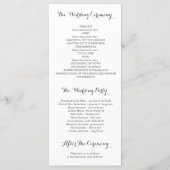 crâne floral boho aquarelle programmes de mariage (Dos)