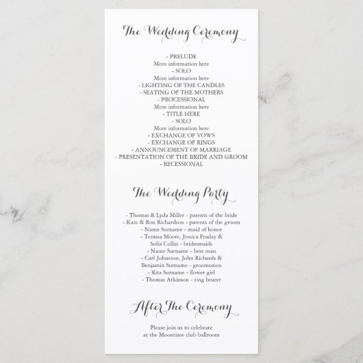 crâne floral boho aquarelle programmes de mariage (Dos)