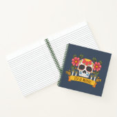 Crâne floral Dia de los Muertos | Carnet (Intérieur)