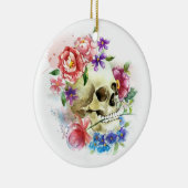 Crâne floral Dia de los Muertos | Ornement (Droite)