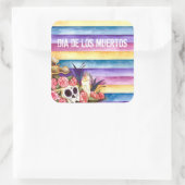 Crâne floral Dia de los Muertos | Sticker (Sac)