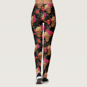 crâne floral leggings (Dos)