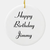 Crane Fly Custom Birthday Keramisch Ornament (Achterkant)