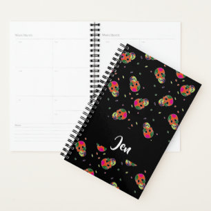 Crâne fou sur noir