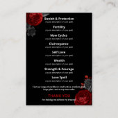 Crâne gothique Cartes de gamme de produits noirs (Dos)