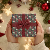 Crâne gothique Enveloppement de Noël Papier squele