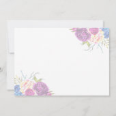 Crâne gothique et carte de fête des mères Roses (Dos)