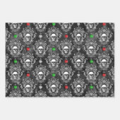 Crâne gothique festif Papier d'enveloppement de No (Devant 2)