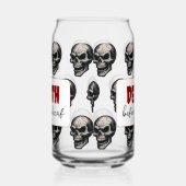 Crâne gothique "Mort avant décaf" | Éffrayant Funn (Gauche)