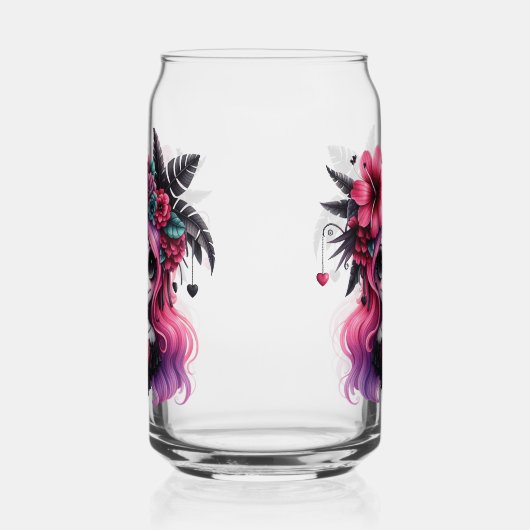 Crâne gothique peut verre (Droite)