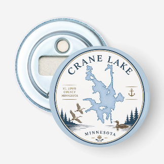 Crane Lake, Minnesota Blokhut/Vakantiehuis Button Flesopener