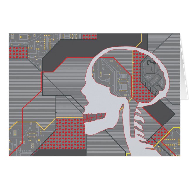 crâne logique du coeur confus (Devant Horizontal)