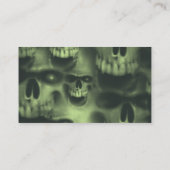 Crâne mauvais de Goth sur le carte de visite (Dos)
