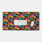 Crâne Multicolore Vibrant (Clavier et souris)