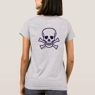 Crâne n Bones femmes gris T-shirt dos
