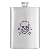 Crâne n Bones Fiole en acier inoxydable (devant)
