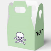 Crâne n Bones Trick Traiter vert gable ballotins (Ouvrir)