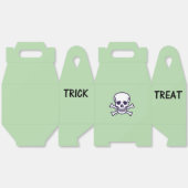 Crâne n Bones Trick Traiter vert gable ballotins (Déplié)