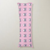 Crâne n os coussin du corps rose (Devant (Vertical))