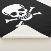 Crâne n os noir sherpa couverture (3/4)