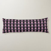 Crâne n os rose noir corps coussin (Dos)
