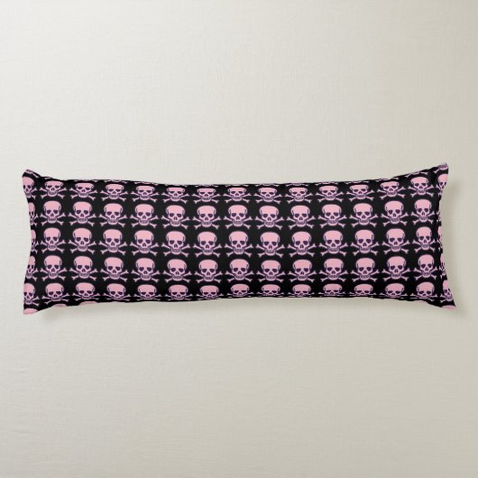 Crâne n os rose noir corps coussin (Dos)
