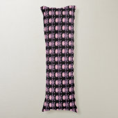 Crâne n os rose noir corps coussin (Devant (Vertical))