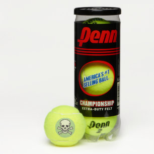 Crâne n Os vert Penn balles de tennis