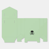 Crâne noir tente verte ballotins grand (Déplié)