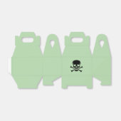 Crâne noir vert gable ballotins petit (Déplié)