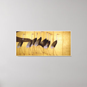 Crane, Ogata Korin Japanse Fine Art Canvas Afdruk