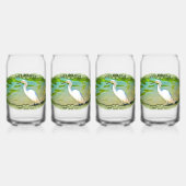 Crane on the Mismaloya River 0335 Blikvorm Glas (Voorkant)