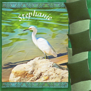 Crane on the Mismaloya River 0335 Fleece Deken