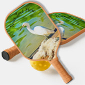 Crane on the Mismaloya River 0335 Pickleball Paddle