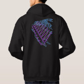 CRANE OPERATOR US MAP NEON LOOK CRAWLER CRANE HOODIE (Achterkant)