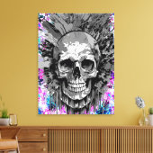 Crâne pirate - toile crâne colorée Imprimer (Insitu(Salon))