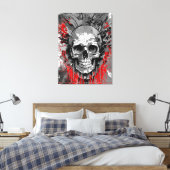 Crâne pirate - toile crâne colorée Imprimer (Insitu(Chambre))