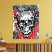 Crâne pirate - toile crâne colorée Imprimer (Insitu(Salon))