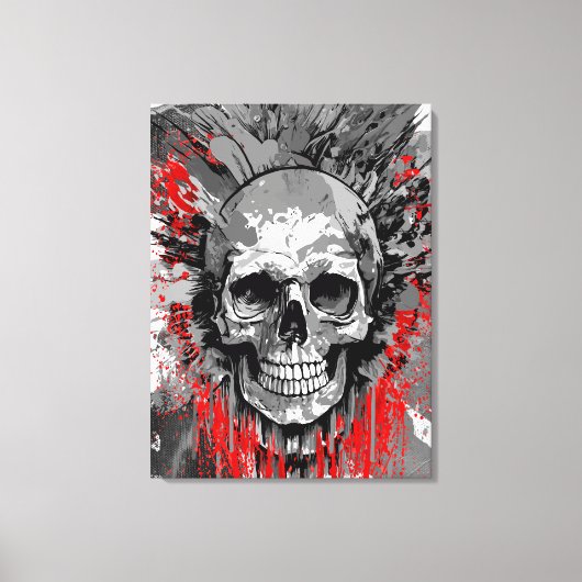 Crâne pirate - toile crâne colorée Imprimer (Recto)