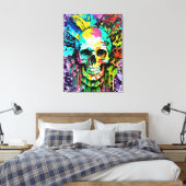 Crâne pirate - toile crâne colorée Imprimer (Insitu(Chambre))