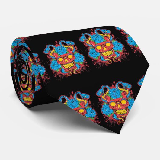 Crâne roi" cravate "d'Annunaki de serpent (Roulé)